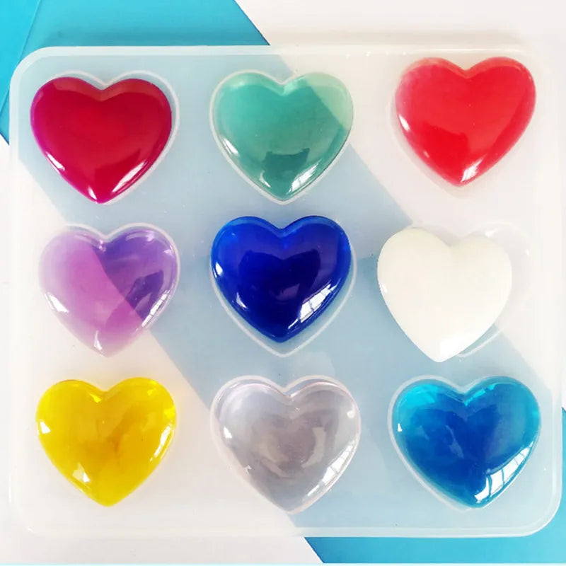 UV Epoxy Resin Heart Silicone Mold