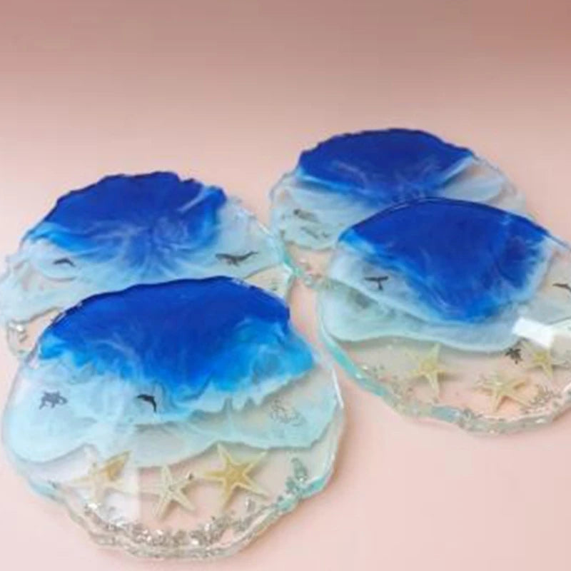 Irregular Coaster Tray Epoxy Resin Mold Set