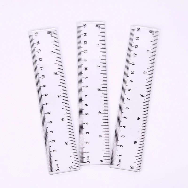 Straight Plastic Ruler Transparent