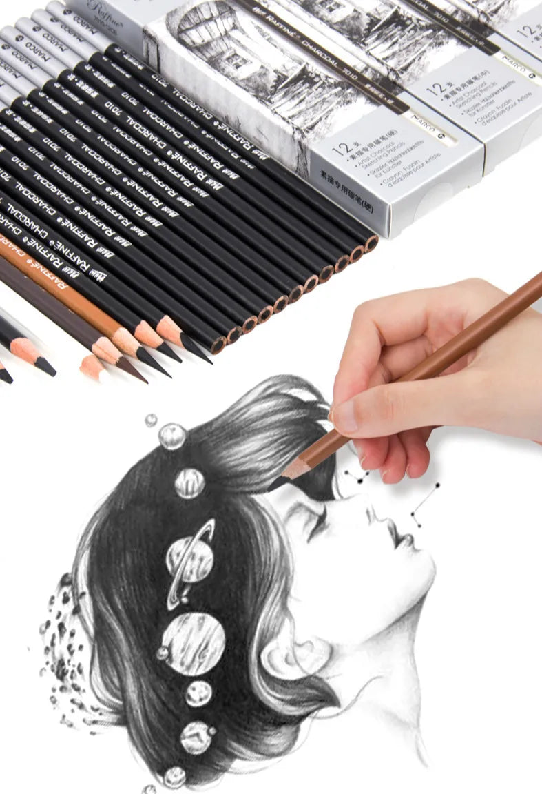 Professional Charcoal Pencil Set