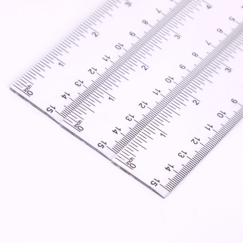 Straight Plastic Ruler Transparent