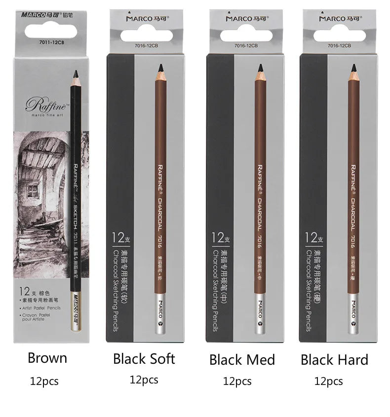 Professional Charcoal Pencil Set