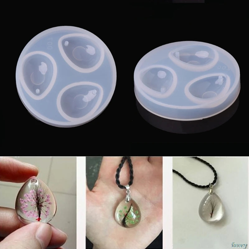 DIY Silicone Pendant Water Drop Gem Mold