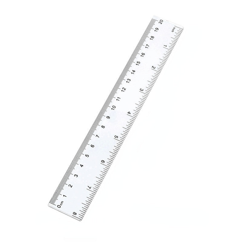 Straight Plastic Ruler Transparent