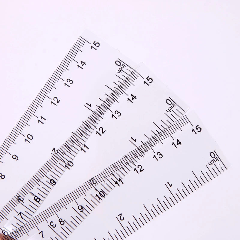 Straight Plastic Ruler Transparent