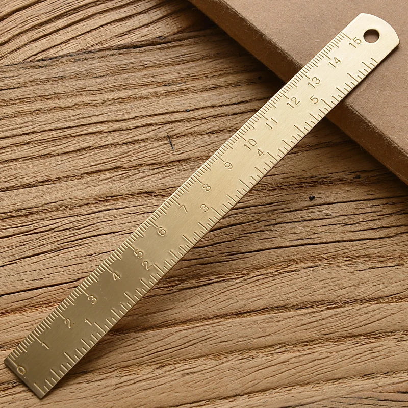 Vintage Brass Straight Ruler