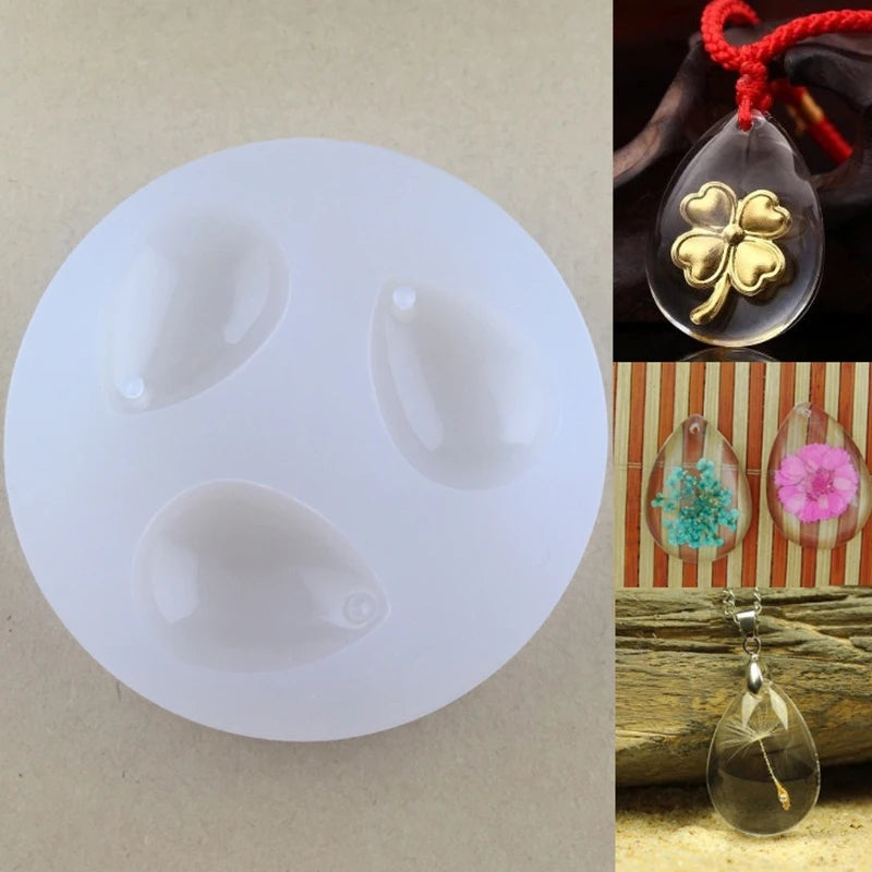 DIY Silicone Pendant Water Drop Gem Mold