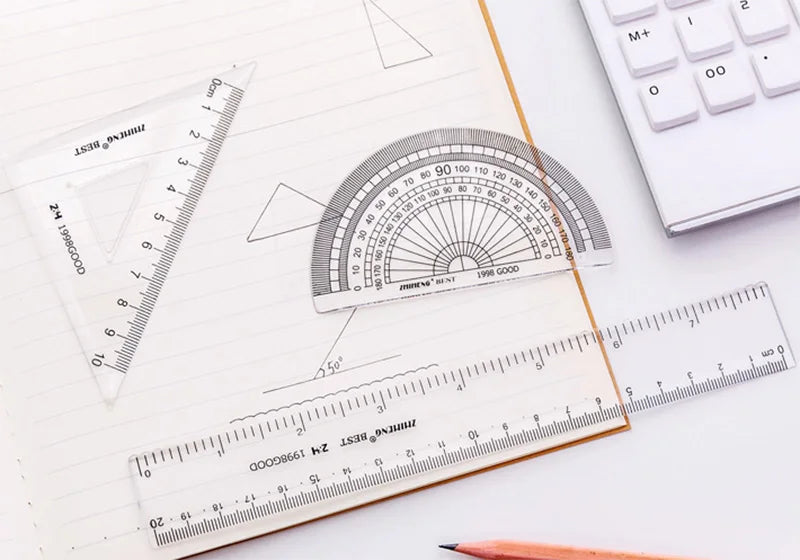 Transparent Simple Style Plastic Ruler