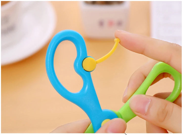 Mini Safety Round Head Plastic Scissors