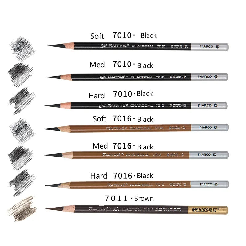 Professional Charcoal Pencil Set