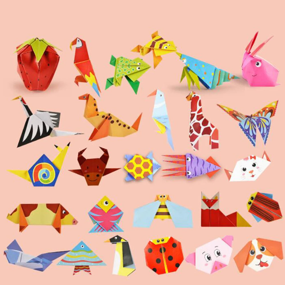 3D Cartoon Animal Origami Handcraft Paper