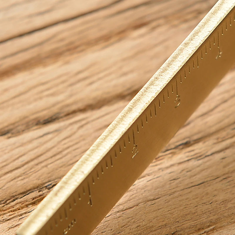 Vintage Brass Straight Ruler