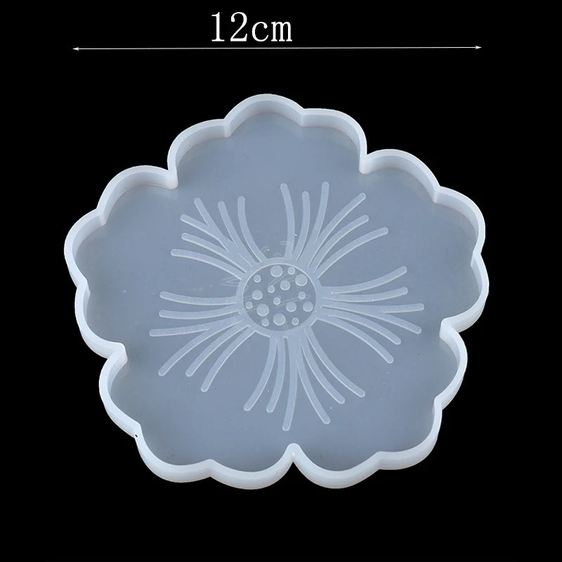 Sakura Tea Tray Coaster Silicone Mold