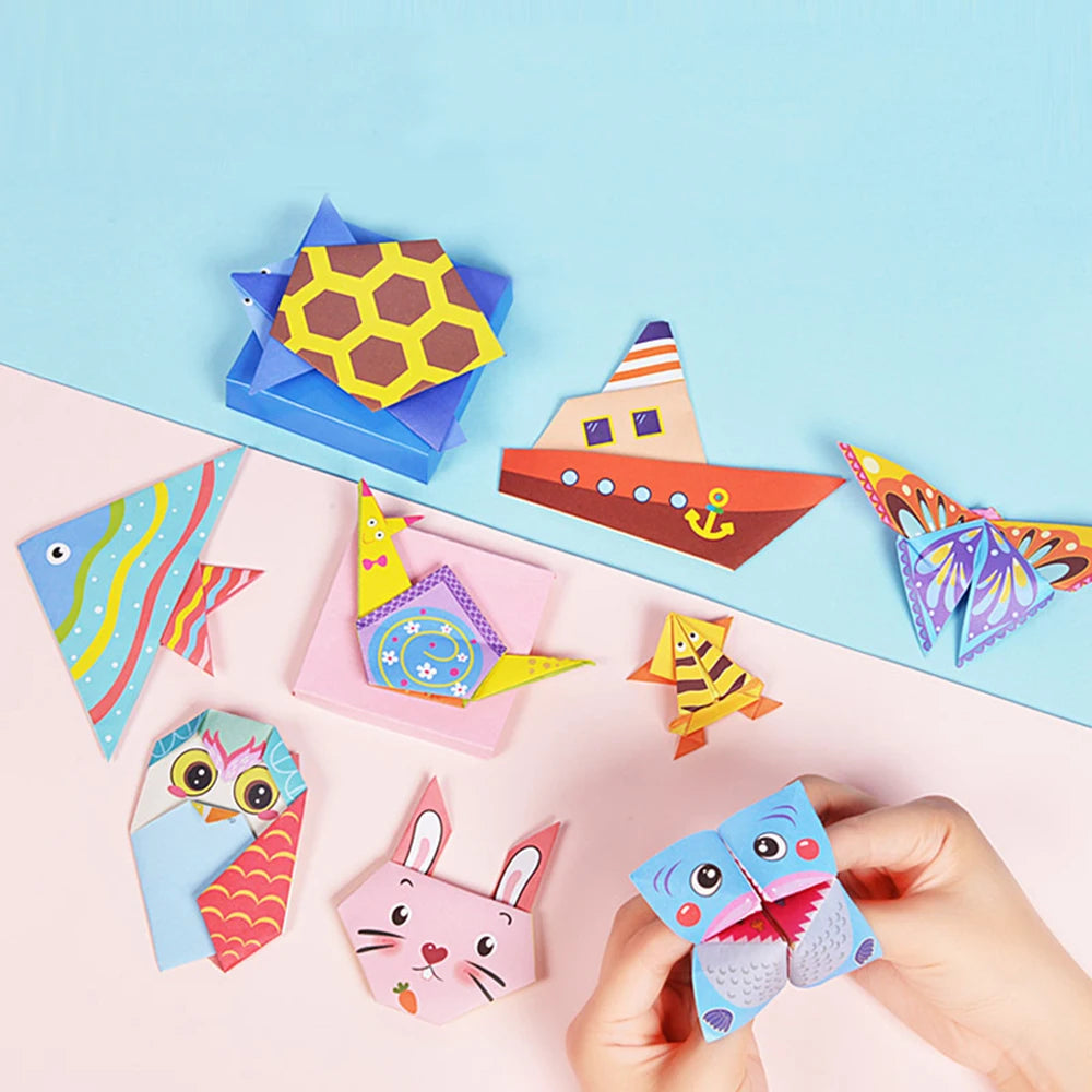 3D Cartoon Animal Origami Handcraft Paper