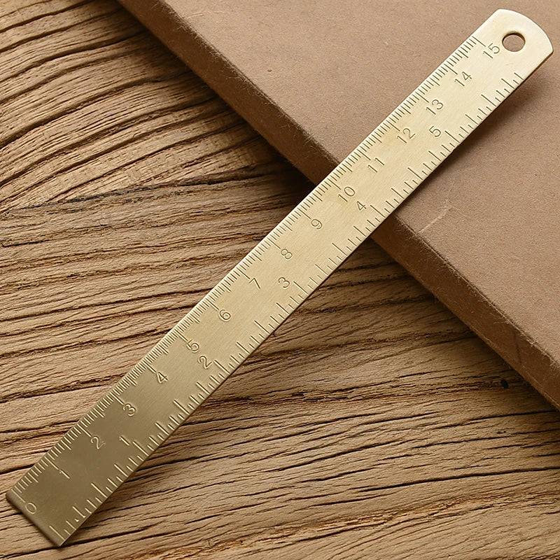 Vintage Brass Straight Ruler