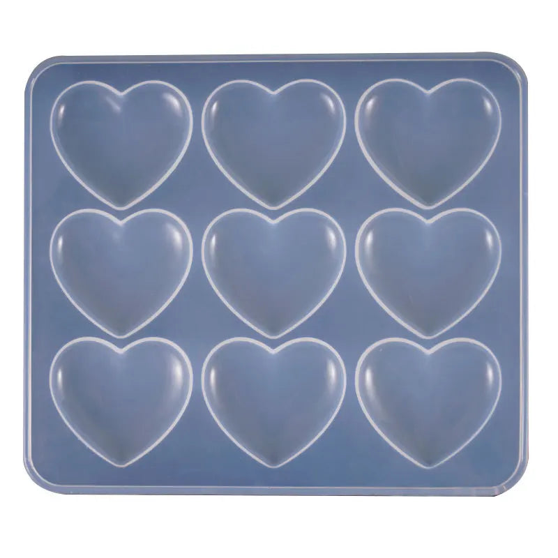 UV Epoxy Resin Heart Silicone Mold