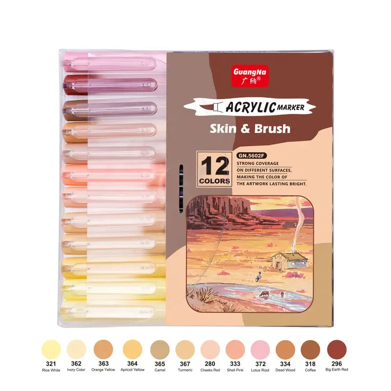 Skin Acrylic Paint Marker Pens