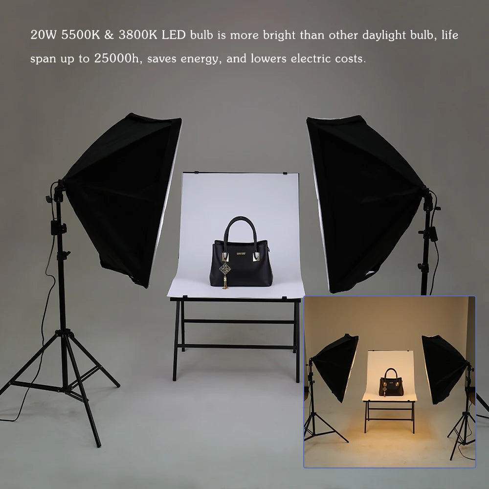 Photography Soft box Lighting Kit