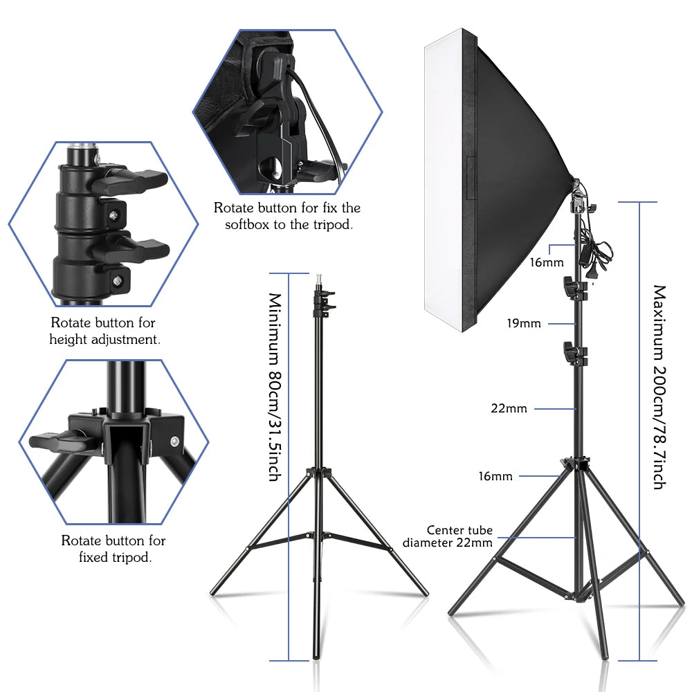 Photography Soft box Lighting Kit