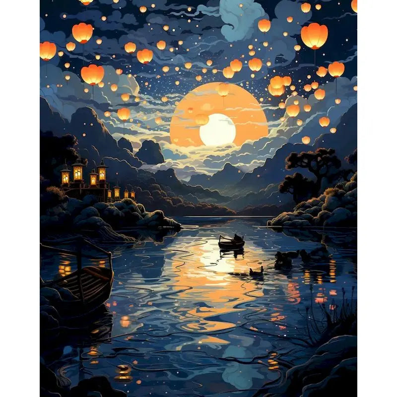 Night Scene Paint By Numbers