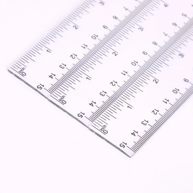 Straight Plastic Ruler Transparent