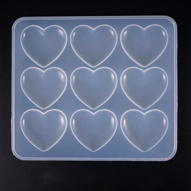 UV Epoxy Resin Heart Silicone Mold