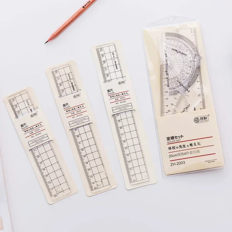 Transparent Simple Style Plastic Ruler