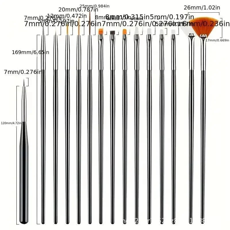 Fine Detail Paint Brush Set