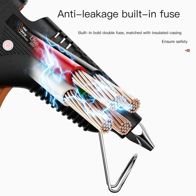 70W Hot Glue Gun With 7MM Transparent Glue Sticks