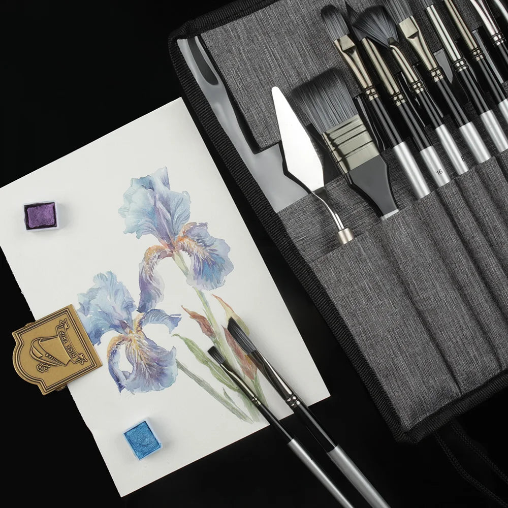 Sliver Grey Painting Brush Set