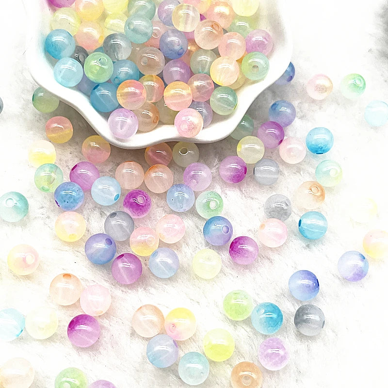 Jelly Round Acrylic Beads