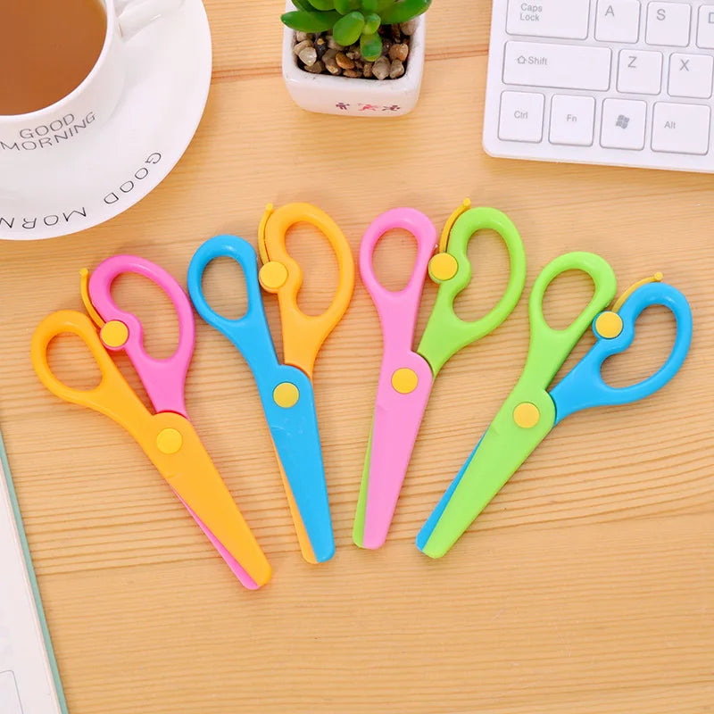 Mini Safety Round Head Plastic Scissors