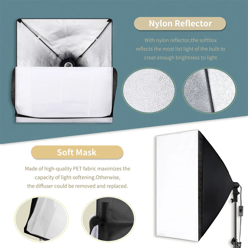 Photography Soft box Lighting Kit