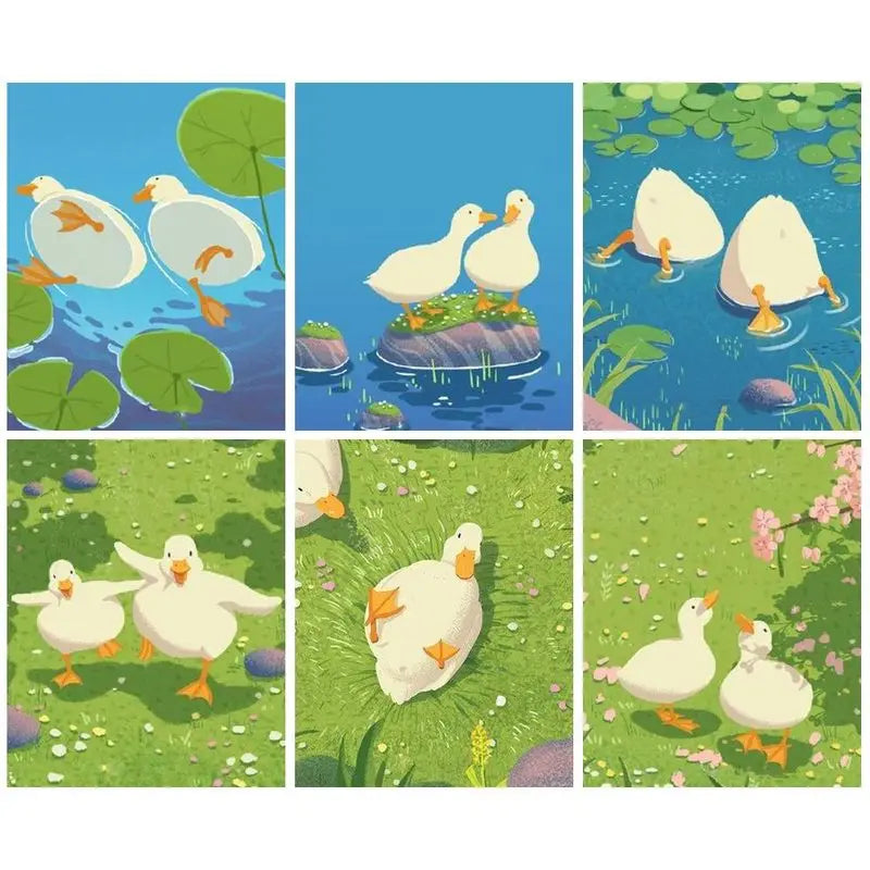 Cartoon Duck Paint By Number