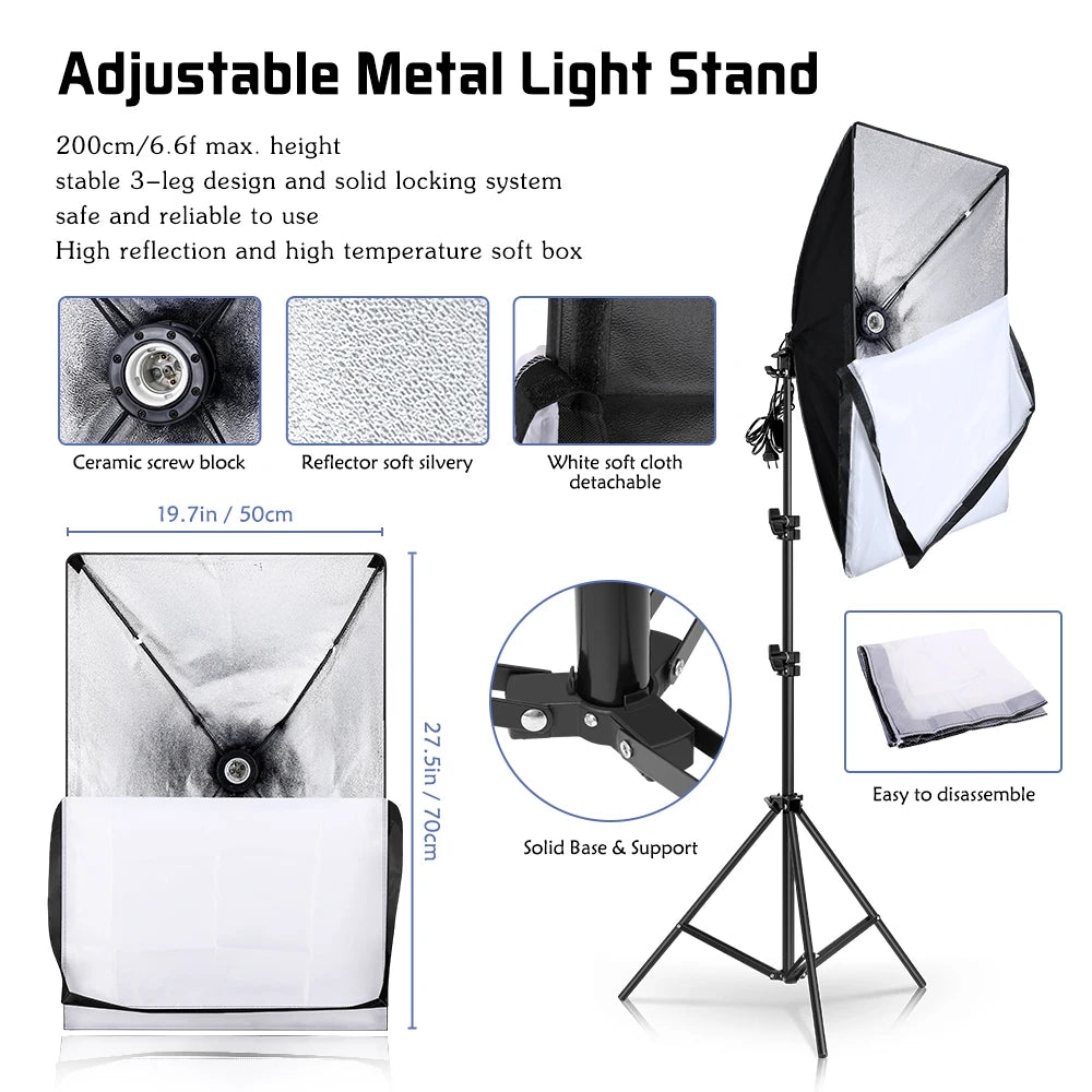 Photography Soft box Lighting Kit