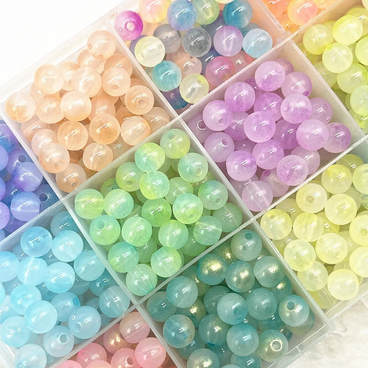 Jelly Round Acrylic Beads