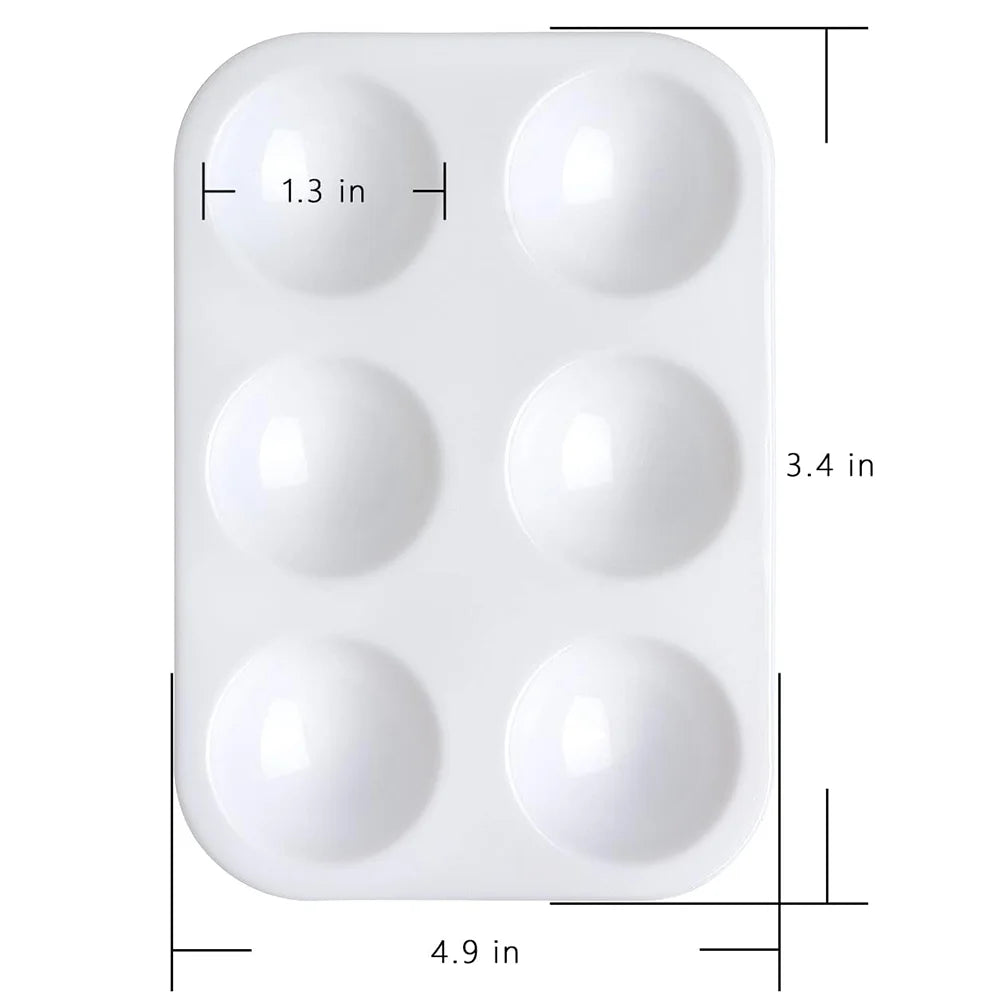 White Plastic Paint Tray Palette