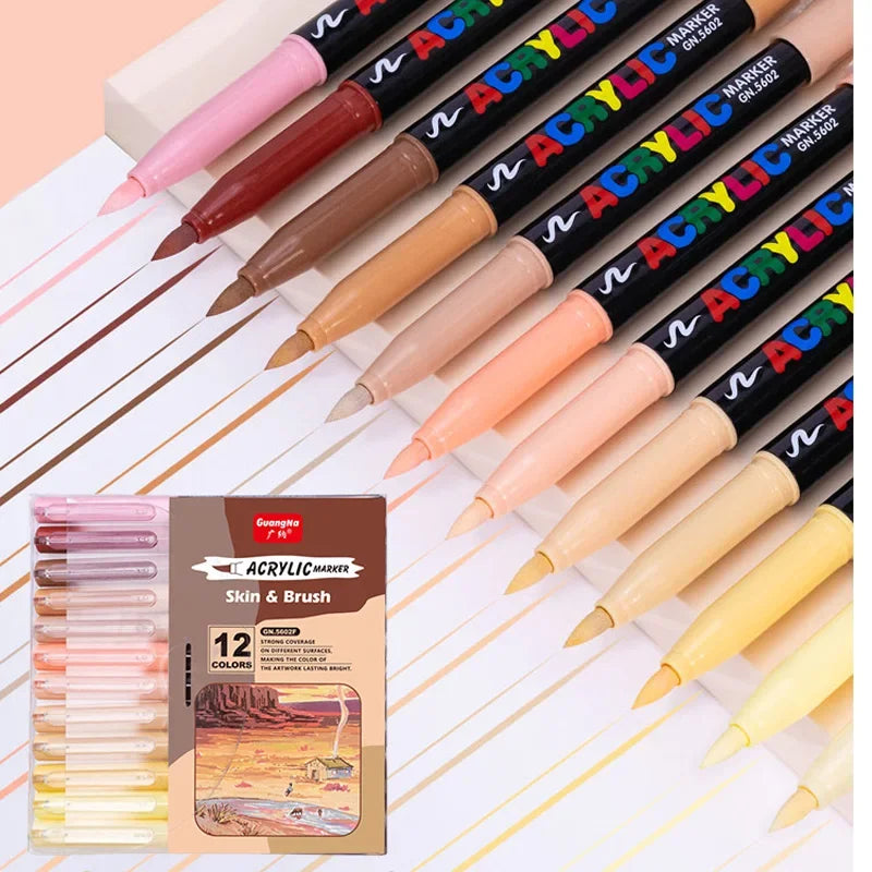 Skin Acrylic Paint Marker Pens