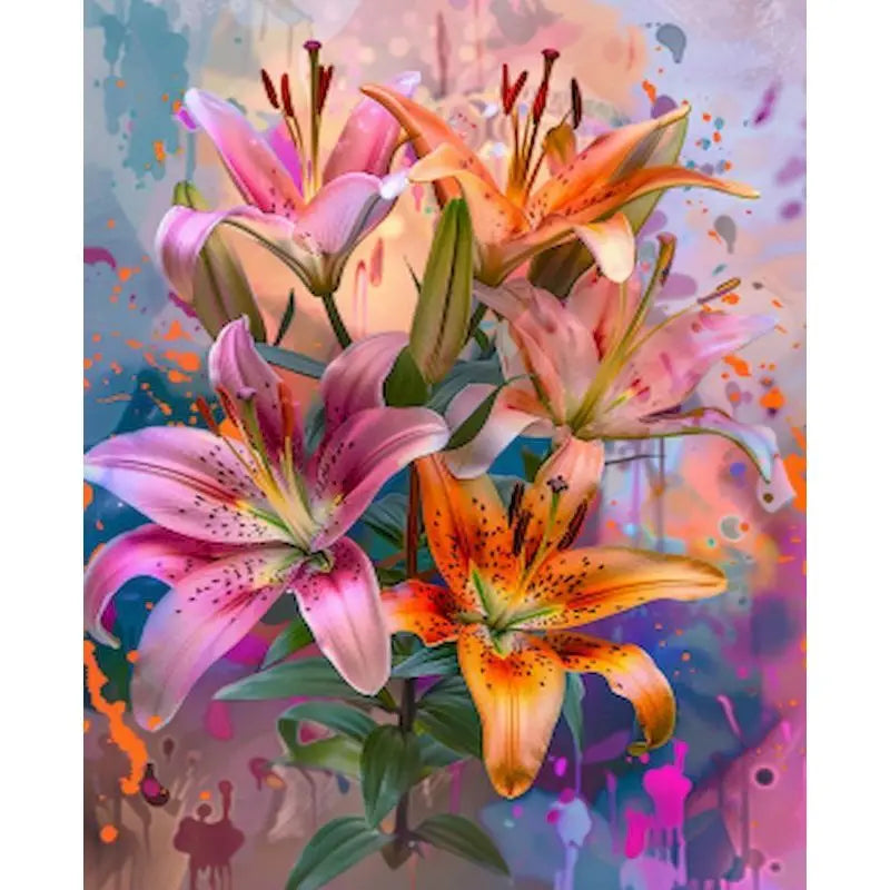 Flowers Paint By Numbers Kit