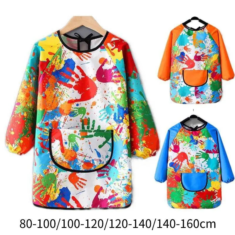 Children's Painting Waterproof Long Sleeved Cover