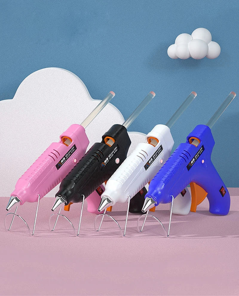 70W Hot Glue Gun With 7MM Transparent Glue Sticks