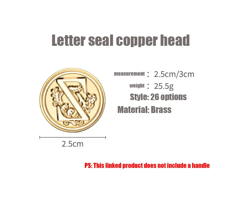 Letter Sealing Wax Stamp Head