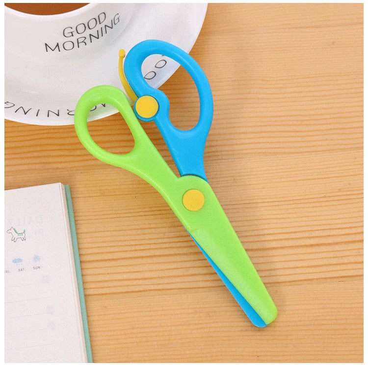 Mini Safety Round Head Plastic Scissors