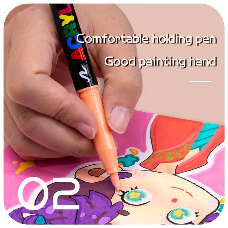 Skin Acrylic Paint Marker Pens