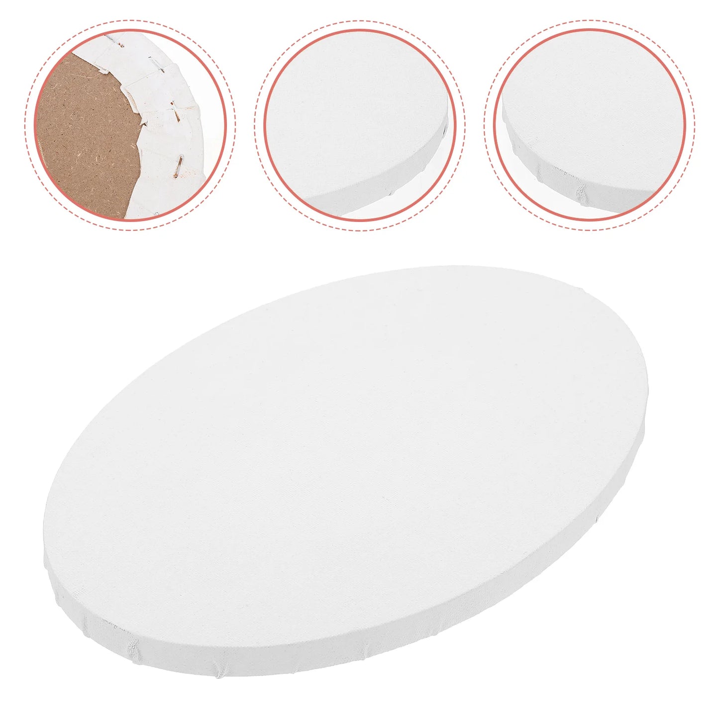 Blank Oval Shape Canvas