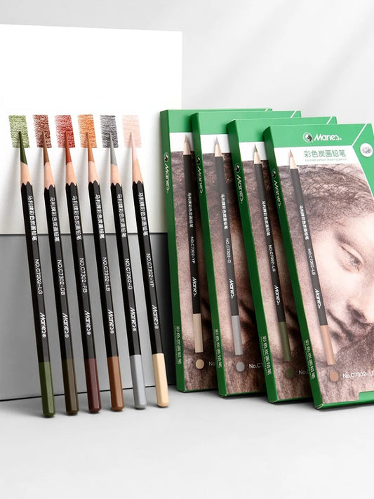 Thick Core Color Charcoal Pencils