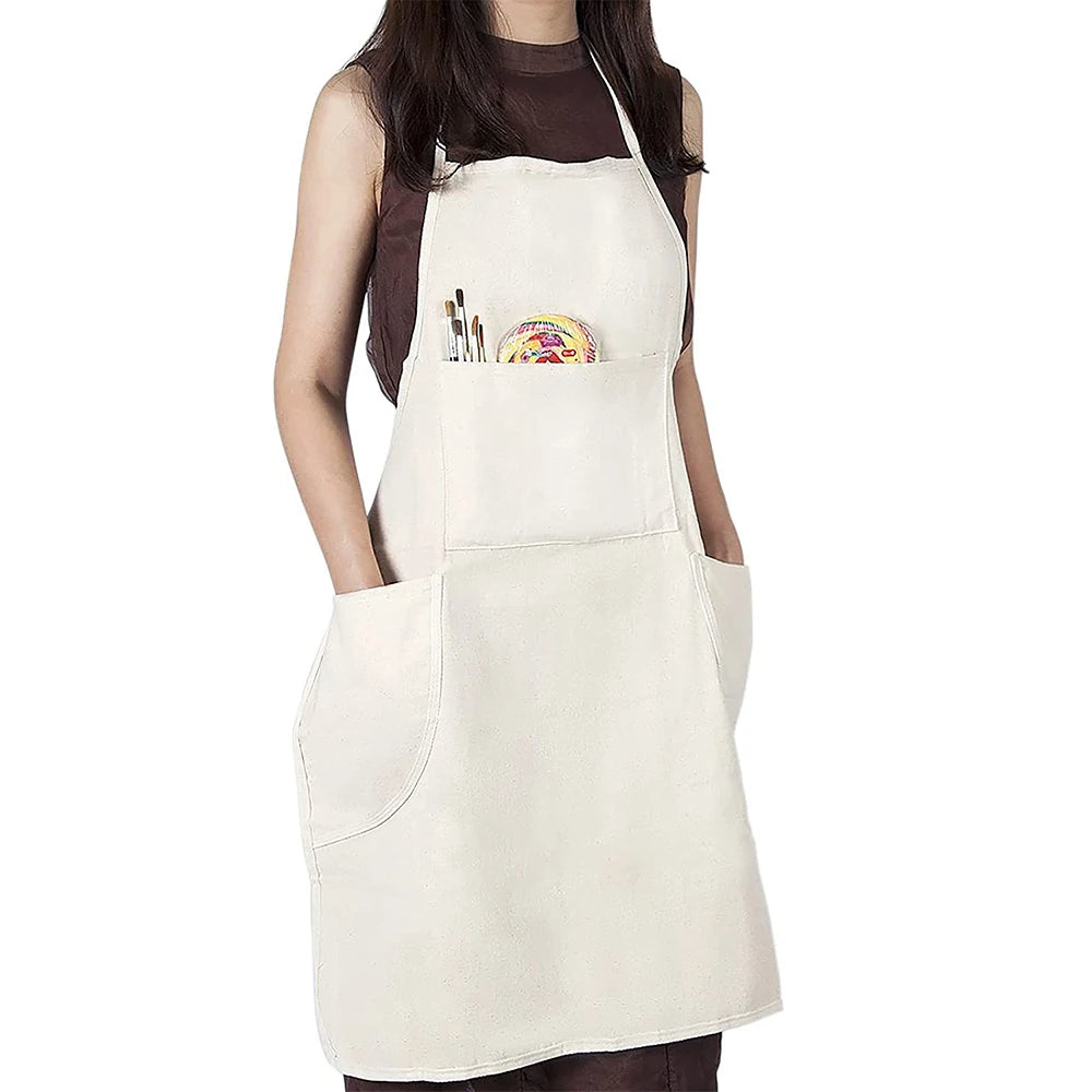 Cotton Solid Color Painting Apron