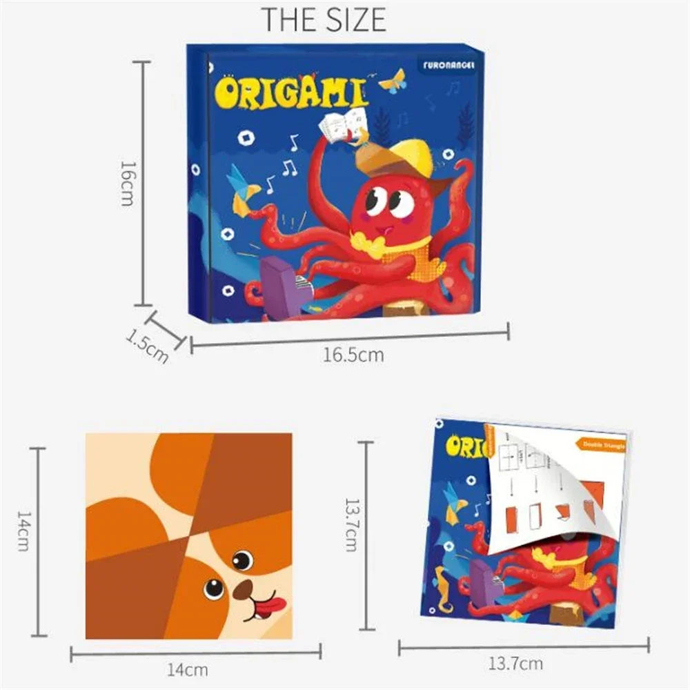 Cartoon Animal Origami Paper