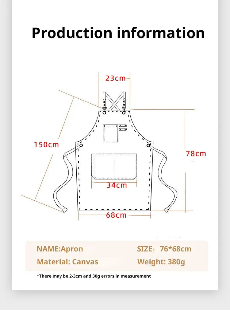 Canvas Painting Apron