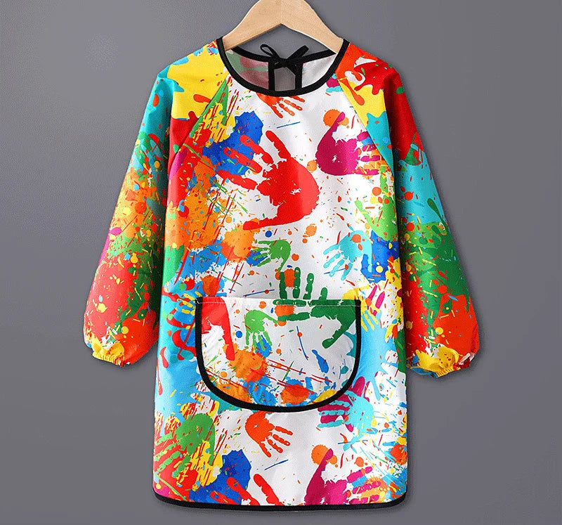 Children's Painting Waterproof Long Sleeved Cover